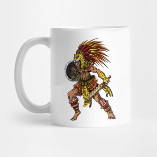 Aztec Jaguar Warrior Mug